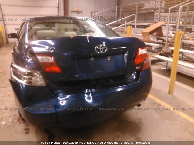 4T1BE46K27U167212 - 2007 TOYOTA CAMRY NEW GENERAT CE/LE/XLE/SE BLUE photo 6