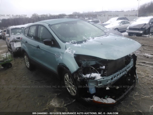 1FMCU0F78DUA84150 - 2013 FORD ESCAPE S Light Blue photo 1