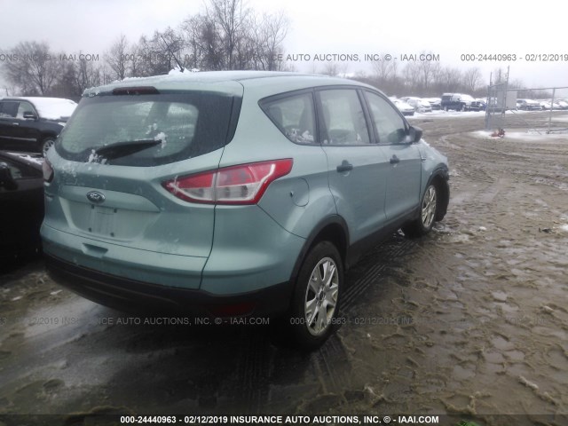 1FMCU0F78DUA84150 - 2013 FORD ESCAPE S Light Blue photo 4