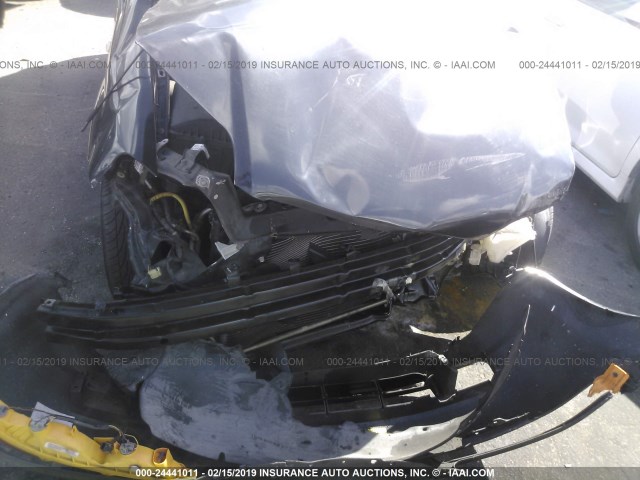 KL1TD66697B695648 - 2007 CHEVROLET AVEO LS BLACK photo 6