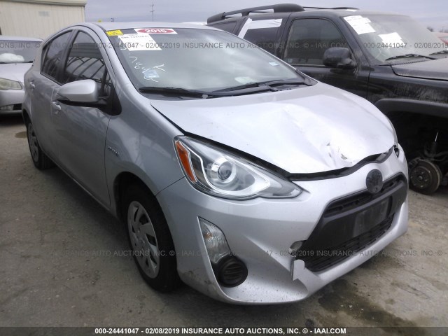 JTDKDTB37F1578489 - 2015 TOYOTA PRIUS C SILVER photo 1