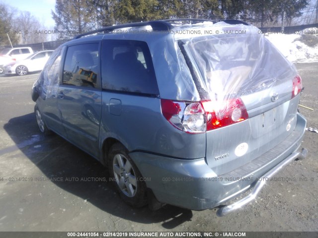 5TDZK23C28S211860 - 2008 TOYOTA SIENNA CE/LE Light Blue photo 3