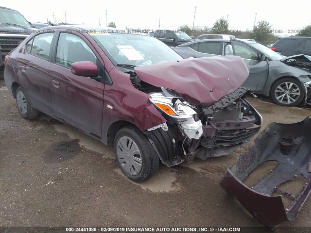 ML32F3FJ6JHF02707 - 2018 MITSUBISHI MIRAGE G4 ES Каштановый фото 1