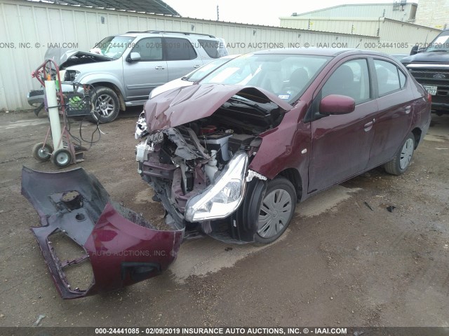 ML32F3FJ6JHF02707 - 2018 MITSUBISHI MIRAGE G4 ES Каштановый фото 2