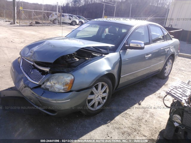 1FAFP28195G149168 - 2005 FORD FIVE HUNDRED LIMITED TEAL photo 2