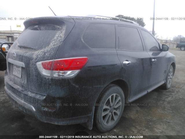 5N1AR2MNXFC719822 - 2015 NISSAN PATHFINDER S/SV/SL/PLATINUM BLACK photo 4