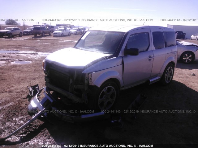 5J6YH18917L005473 - 2007 HONDA ELEMENT SC SILVER photo 2