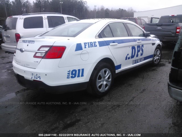 1FAHP2MK6HG106886 - 2017 FORD TAURUS POLICE INTERCEPTOR WHITE photo 4