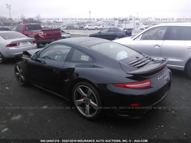 WP0AD2A91FS160225 - 2015 PORSCHE 911 TURBO/TURBO S BLACK photo 3