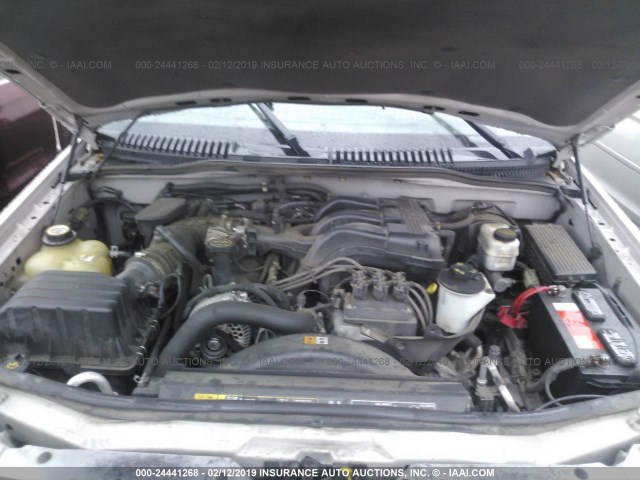 1FMZU73K25UB05989 - 2005 FORD EXPLORER XLT/XLT SPORT/NBX SILVER photo 10