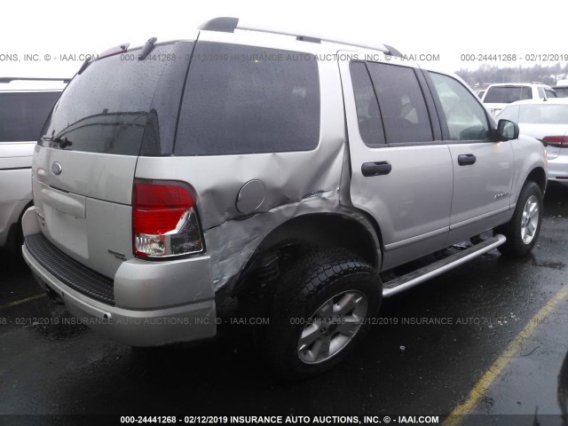 1FMZU73K25UB05989 - 2005 FORD EXPLORER XLT/XLT SPORT/NBX SILVER photo 4