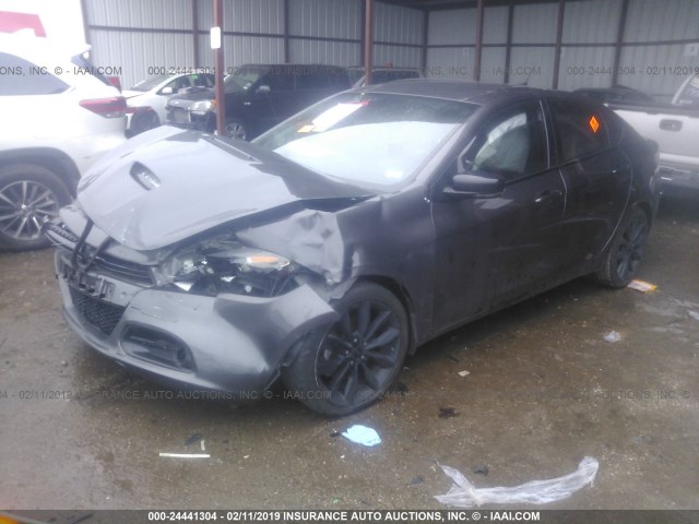 1C3CDFEBXGD701814 - 2016 DODGE DART GT GRAY photo 2