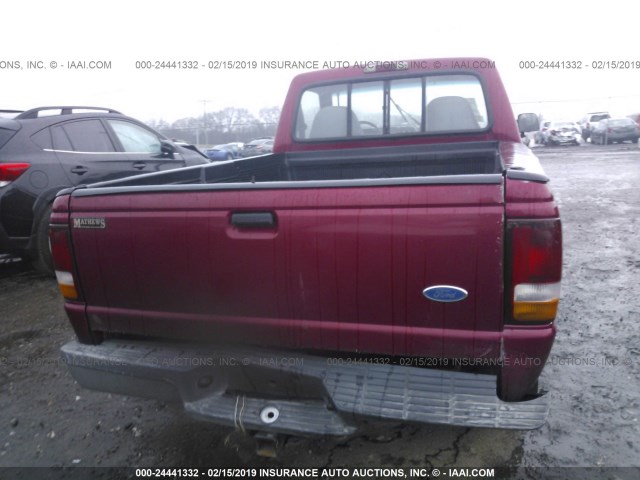 1FTCR10A3PUD23477 - 1993 FORD RANGER RED photo 6