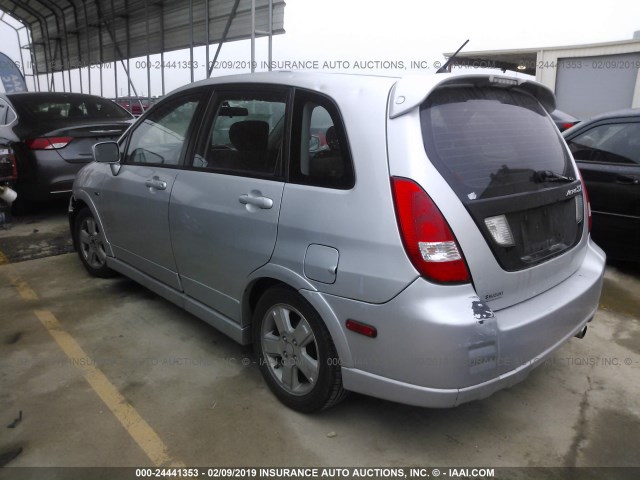 JS2RC41H435211354 - 2003 SUZUKI AERIO SX SILVER photo 3