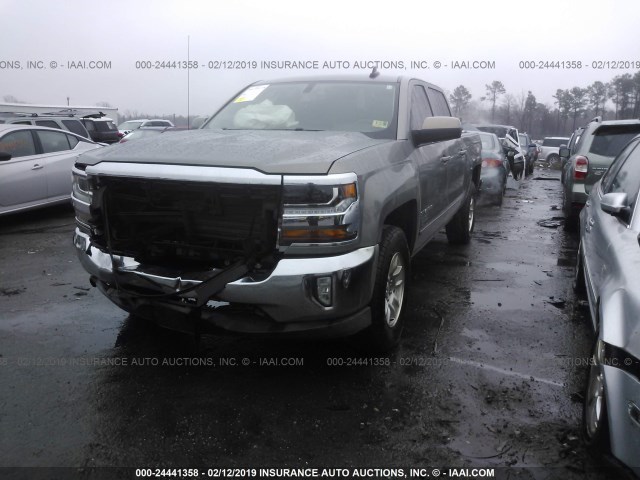 3GCUKREC5HG379118 - 2017 CHEVROLET SILVERADO K1500 LT GRAY photo 2