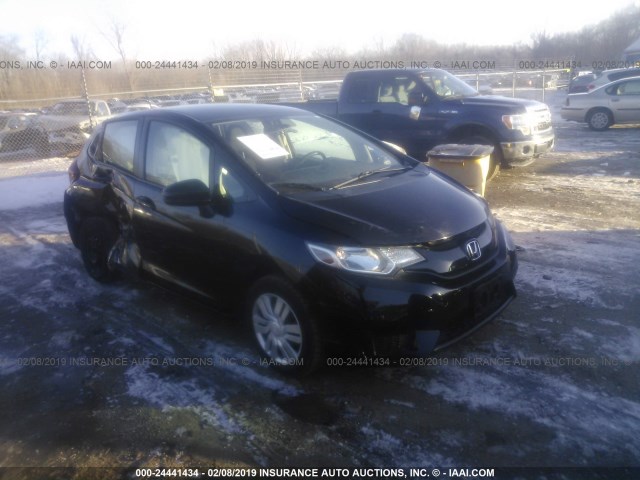 3HGGK5H56FM777358 - 2015 HONDA FIT LX BLACK photo 1