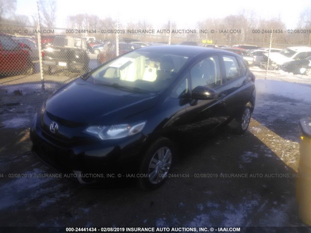 3HGGK5H56FM777358 - 2015 HONDA FIT LX BLACK photo 2