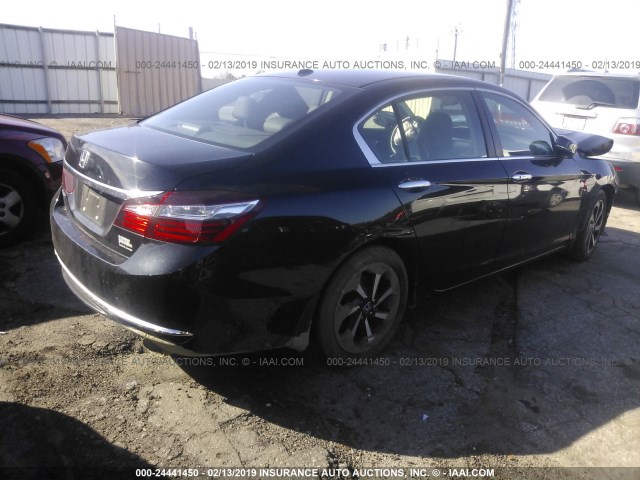 1HGCR2F84HA064593 - 2017 HONDA ACCORD EXL BLACK photo 4