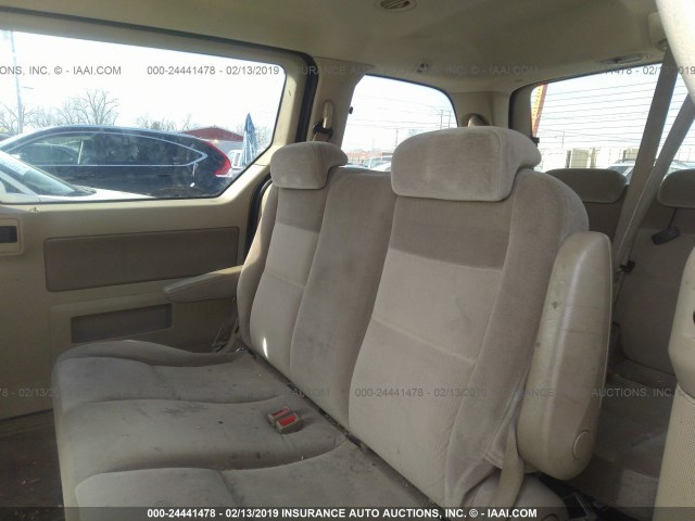 2FMZA57685BA23927 - 2005 FORD FREESTAR SES GOLD photo 8