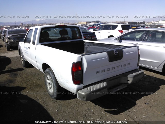 1N6DD26T43C466176 - 2003 NISSAN FRONTIER KING CAB XE WHITE photo 3