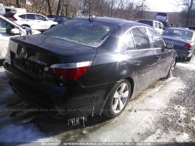 WBANF33526CS35436 - 2006 BMW 525 XI BLACK photo 4