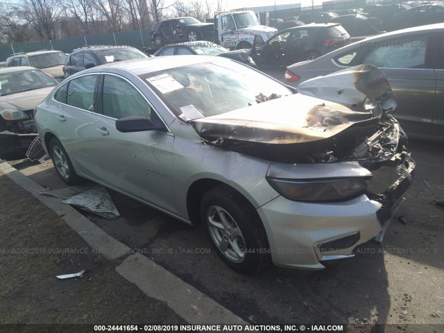 1G1ZB5ST9JF222548 - 2018 CHEVROLET MALIBU LS SILVER photo 1