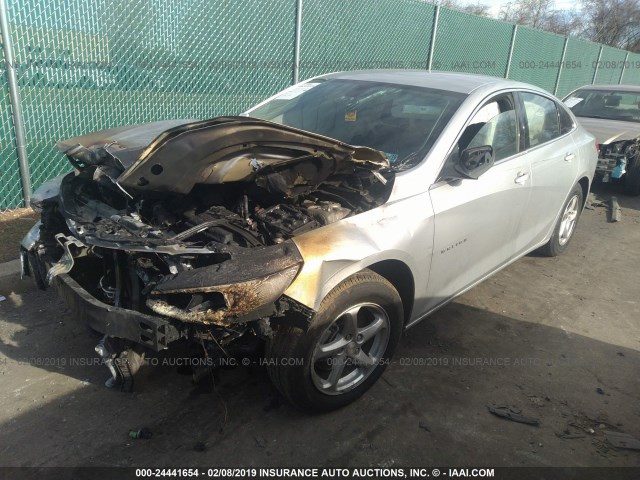 1G1ZB5ST9JF222548 - 2018 CHEVROLET MALIBU LS SILVER photo 2