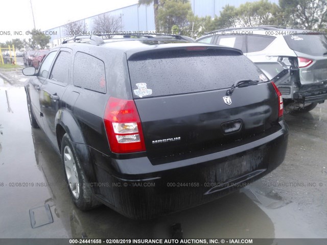 2D4FV48T65H570723 - 2005 DODGE MAGNUM SE BLACK photo 3