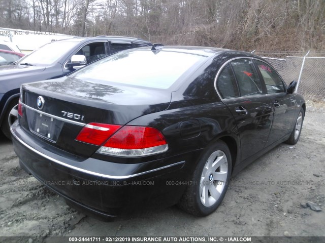 WBAHL83558DT14146 - 2008 BMW 750 I BLACK photo 4