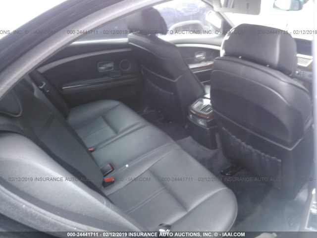 WBAHL83558DT14146 - 2008 BMW 750 I BLACK photo 8