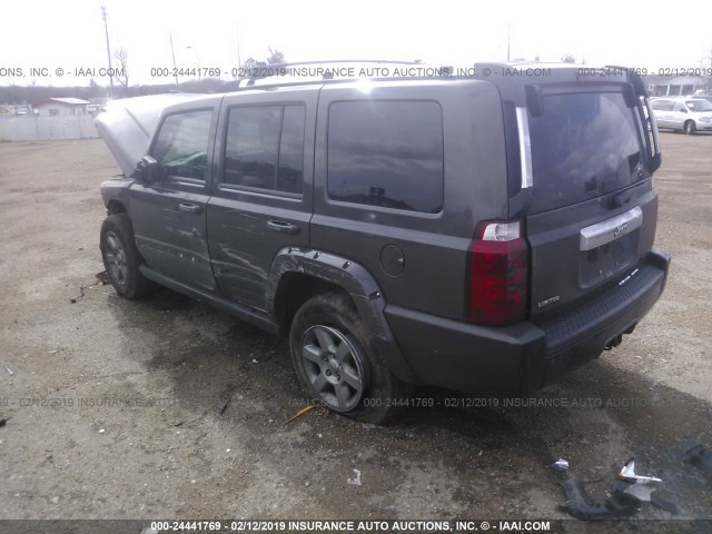 1J8HH58N06C144625 - 2006 JEEP COMMANDER LIMITED GRAY photo 3