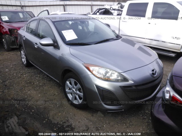 JM1BL1SF6A1330552 - 2010 MAZDA 3 I GRAY photo 1