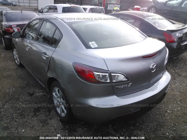 JM1BL1SF6A1330552 - 2010 MAZDA 3 I GRAY photo 3