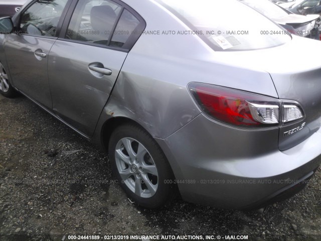 JM1BL1SF6A1330552 - 2010 MAZDA 3 I GRAY photo 6