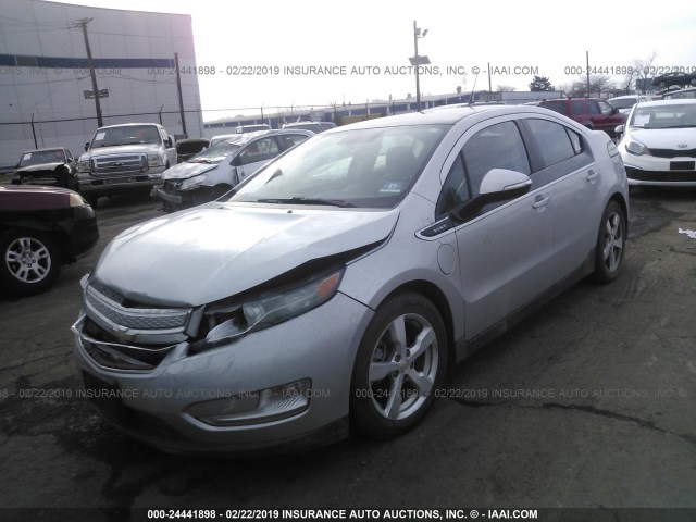 1G1RD6E41BU101319 - 2011 CHEVROLET VOLT SILVER photo 2