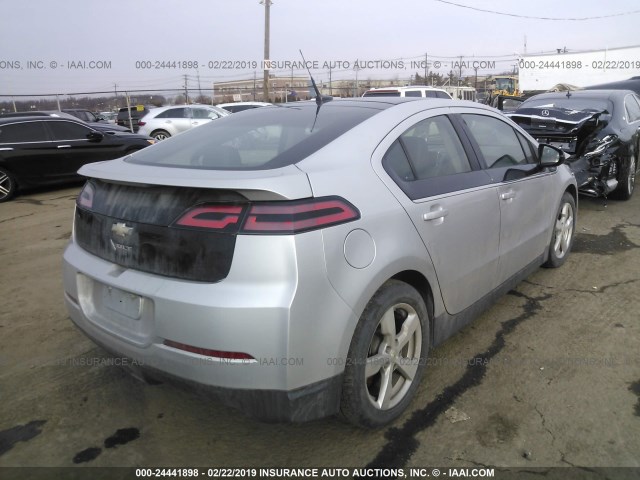 1G1RD6E41BU101319 - 2011 CHEVROLET VOLT SILVER photo 4