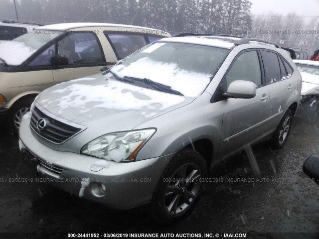 JTJHW31U760040067 - 2006 LEXUS RX 400 SILVER photo 2