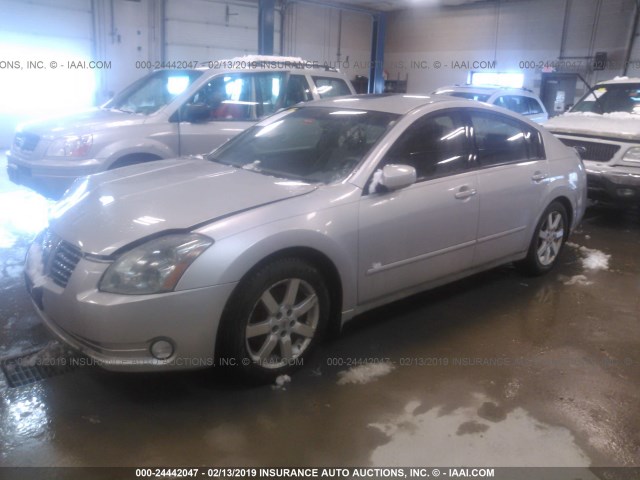 1N4BA41E94C808333 - 2004 NISSAN MAXIMA SE/SL SILVER photo 2