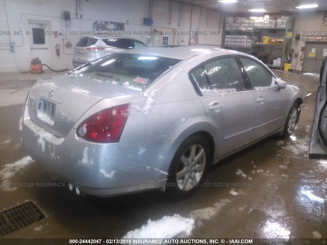 1N4BA41E94C808333 - 2004 NISSAN MAXIMA SE/SL SILVER photo 4