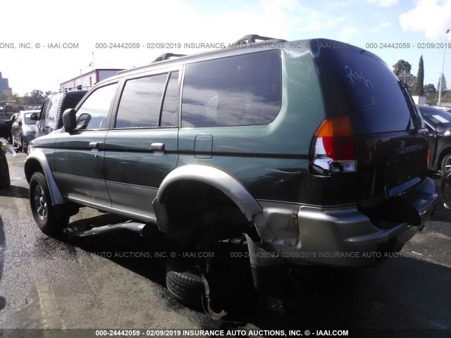 JA4LS31H7XP024451 - 1999 MITSUBISHI MONTERO SPORT LS/SPORT XLS GREEN photo 3