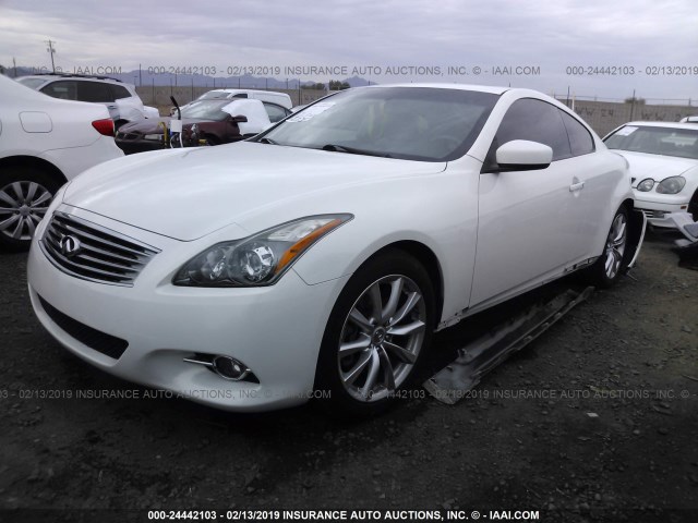 JN1CV6EK3DM920136 - 2013 INFINITI G37 JOURNEY/IPL WHITE photo 2