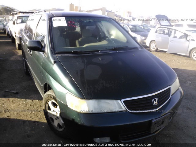 2HKRL1869YH607249 - 2000 HONDA ODYSSEY EX GREEN photo 1