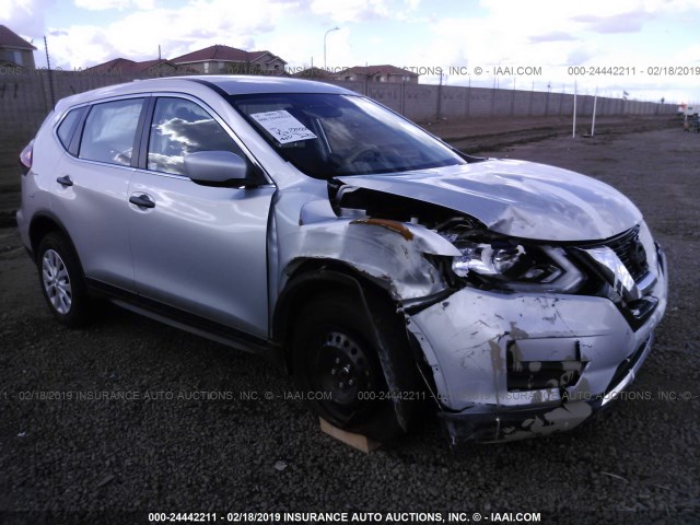 JN8AT2MV6HW010865 - 2017 NISSAN ROGUE S/SL/SV SILVER photo 1