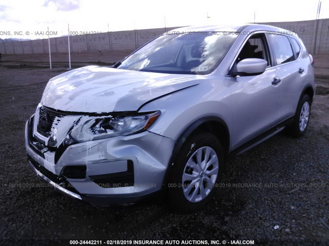 JN8AT2MV6HW010865 - 2017 NISSAN ROGUE S/SL/SV SILVER photo 2