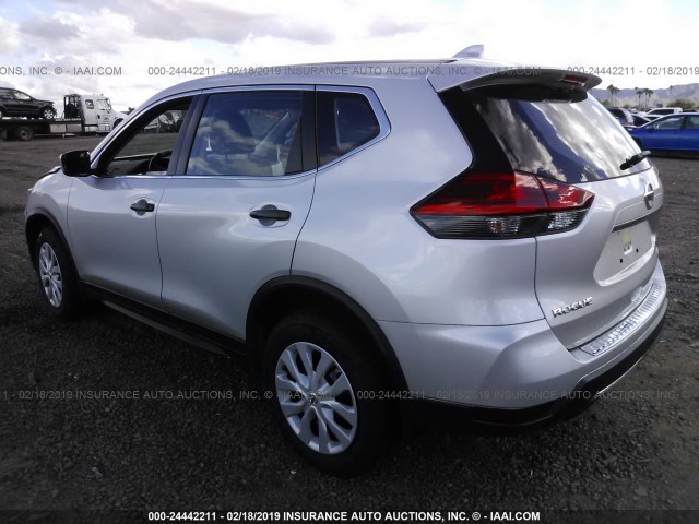 JN8AT2MV6HW010865 - 2017 NISSAN ROGUE S/SL/SV SILVER photo 3