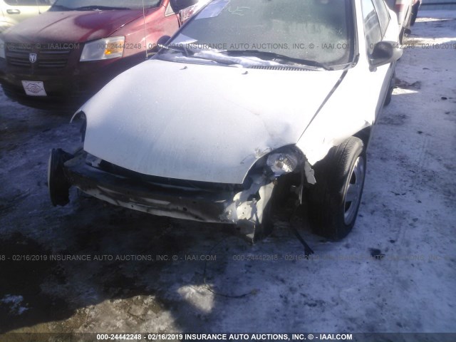 1B3ES26C35D112256 - 2005 DODGE NEON SE WHITE photo 6