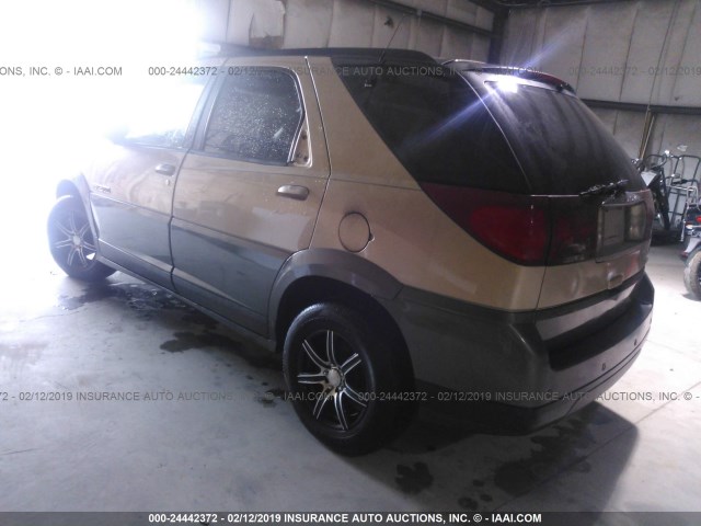 3G5DA03E22S564855 - 2002 BUICK RENDEZVOUS CX GOLD photo 3