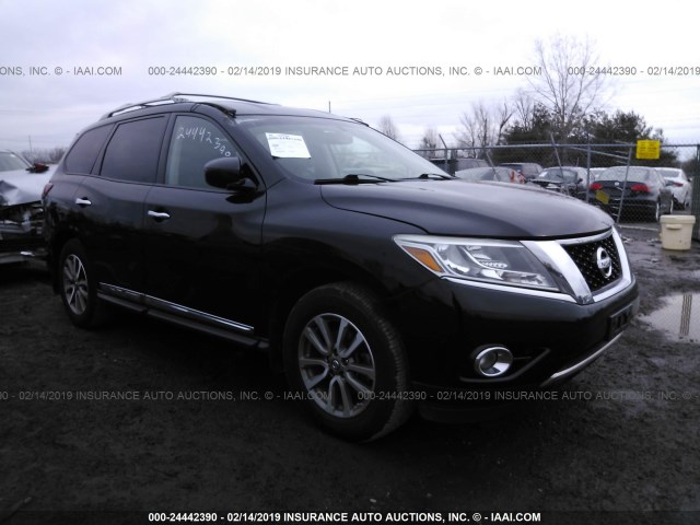 5N1AR2MM0EC688523 - 2014 NISSAN PATHFINDER S/SV/SL/PLATINUM BLACK photo 1