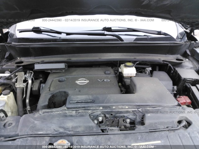 5N1AR2MM0EC688523 - 2014 NISSAN PATHFINDER S/SV/SL/PLATINUM BLACK photo 10