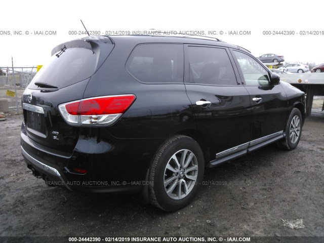5N1AR2MM0EC688523 - 2014 NISSAN PATHFINDER S/SV/SL/PLATINUM BLACK photo 4